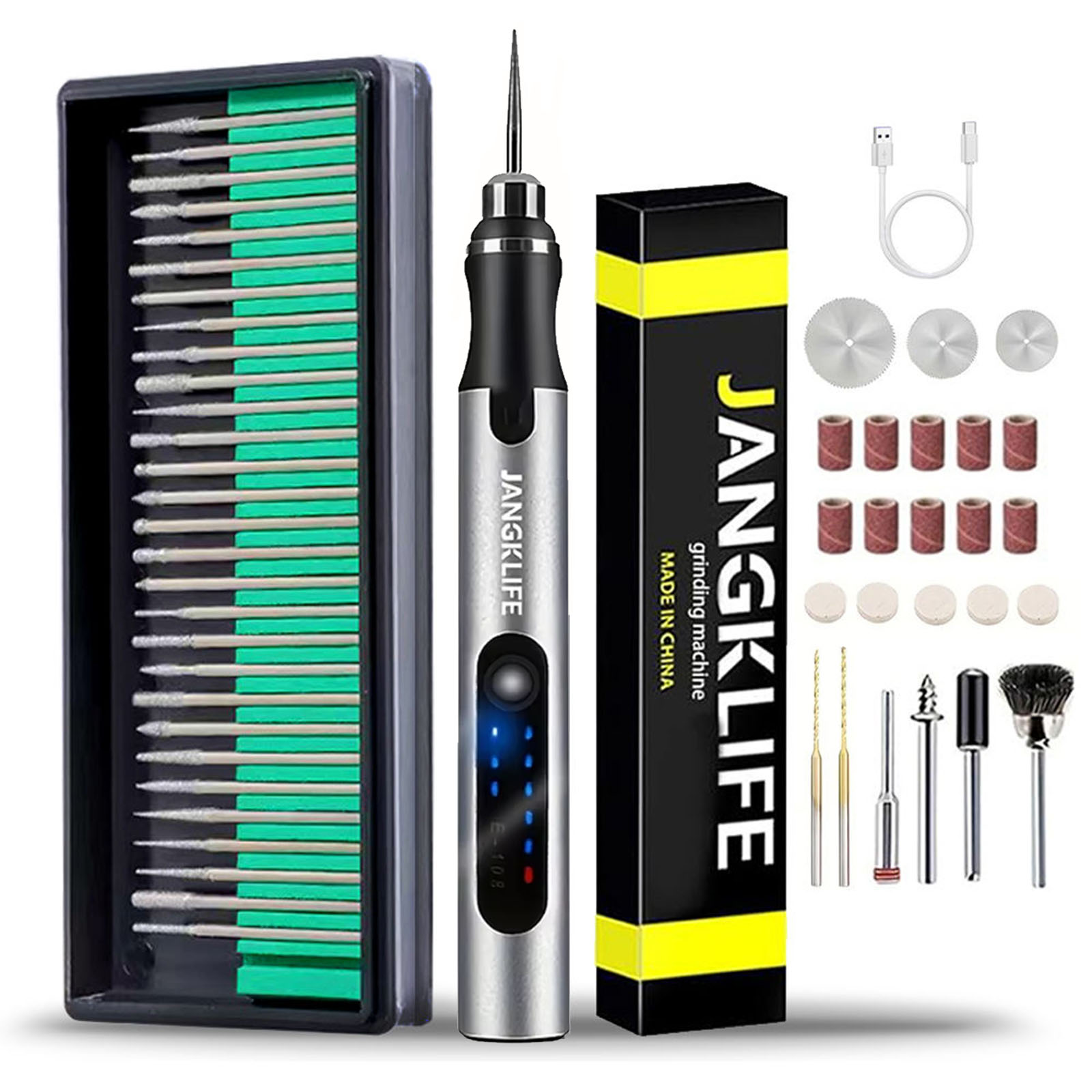 Power Tools Logo - USB akülü döner Tool Kit için