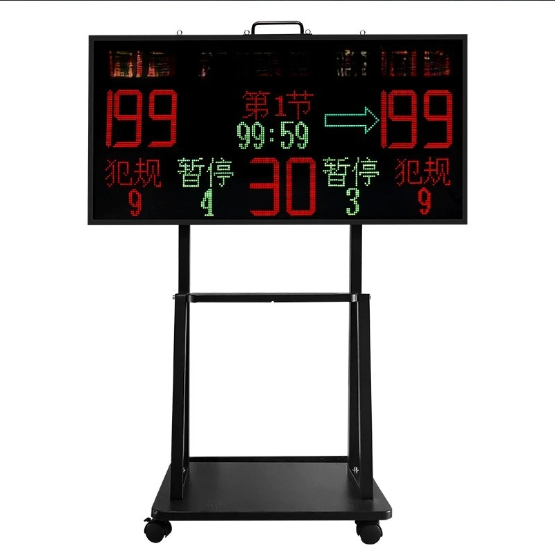 Power Tools With Names - Basketbol elektronik skorboardu, telden tavana hareketli