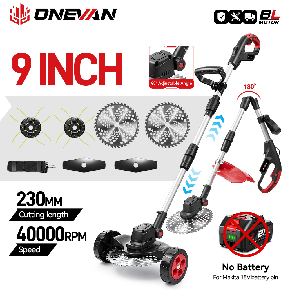 Power Tools Yard - ONEVAN 9 inç 40000RPM Fırçasız Elektrikli